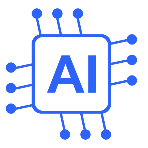 AI & Automation Icon System Analyst Graph